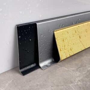 Self Adhesive Aluminum Skirting Board  Minimalist Decorative Baseboard Trim Profile for Modern Interiors 4cm 6cm 8cm 10cm